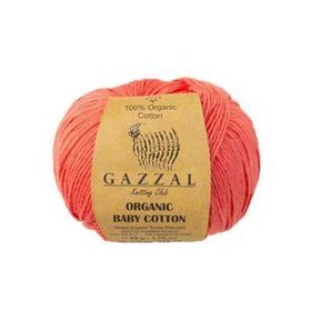 Gazzal 419 Nar Çiçeği Organic Baby Cotton El Örgü İpi