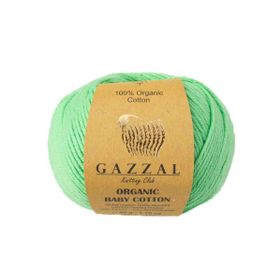 Gazzal 421 Açık Yeşil Organic Baby Cotton El Örgü İpi