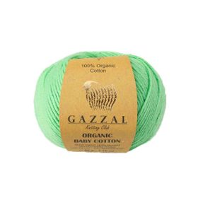 Gazzal 421 Açık Yeşil Organic Baby Cotton El Örgü İpi