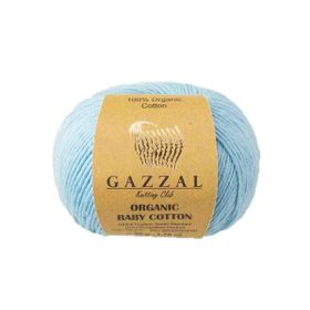 Gazzal 423 Mavi Organic Baby Cotton El Örgü İpi