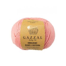 Gazzal 425 Pembe Organic Baby Cotton El Örgü Ipi