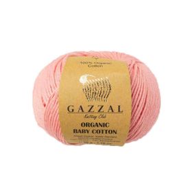Gazzal 425 Pembe Organic Baby Cotton El Örgü Ipi