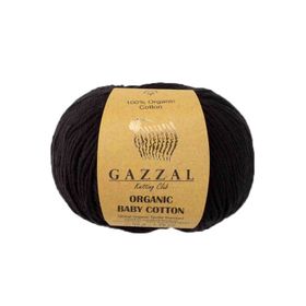 Gazzal 430 Siyah Organic Baby Cotton El Örgü Ipi