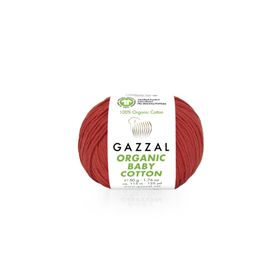 Gazzal 432 Kırmızı Organic Baby Cotton El Örgü İpi