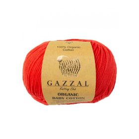 Gazzal 432 Kırmızı Organic Baby Cotton El Örgü İpi