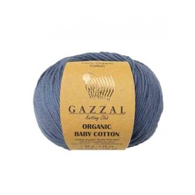 Gazzal 434 Mavi Organic Baby Cotton El Örgü Ipi