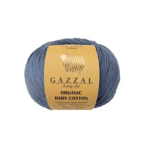 Gazzal 434 Mavi Organic Baby Cotton El Örgü Ipi