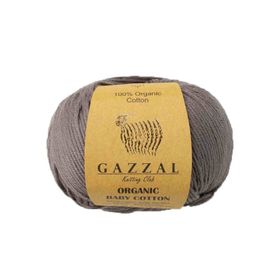 Gazzal 435 Gri Organic Baby Cotton El Örgü İpi