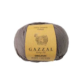 Gazzal 435 Gri Organic Baby Cotton El Örgü İpi