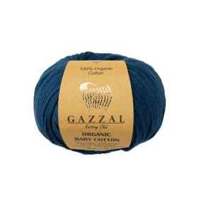 Gazzal 437 Havacı Mavi Organic Baby Cotton El Örgü Ipi