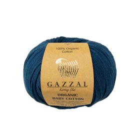 Gazzal 437 Havacı Mavi Organic Baby Cotton El Örgü Ipi