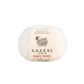 Gazzal 801 Beyaz Baby Wool El Örgü İpi