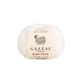 Gazzal 801 Beyaz Baby Wool El Örgü İpi