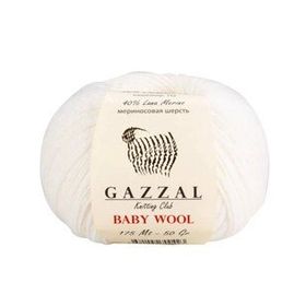 Gazzal 801 Beyaz Baby Wool El Örgü İpi