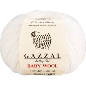 Gazzal 801 Beyaz Baby Wool El Örgü İpi