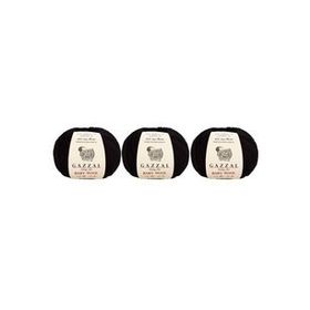 Gazzal 803 Siyah Baby Wool El Örgü İpi