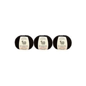 Gazzal 803 Siyah Baby Wool El Örgü İpi