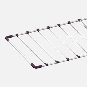 Gazzella 173 cm Mini Plus Bordo Gri Kanatlı Katlanabilir Çelik Çamaşır Kurutmalık