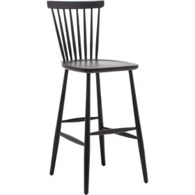 Gazzini Furniture Ashbourne Ahşap Siyah Bar Sandalyesi