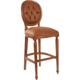 Gazzini Furniture Madalyon Ceviz Bar Sandalyesi