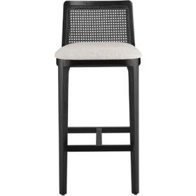 Gazzini Furniture Martha Hazeranlı Siyah Beyaz Bar Sandalyesi