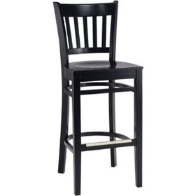 Gazzini Furniture Roma Ahşap Siyah Bar Sandalyesi