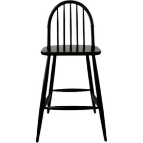 Gazzini Furniture Rustica Ahşap Siyah Bar Sandalyesi