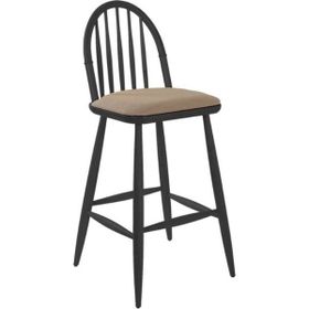 Gazzini Furniture Rustica Siyah Bar Sandalyesi
