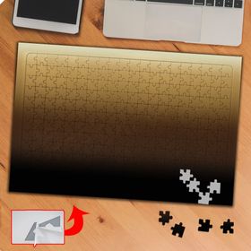 GD13 Degrade Gradyan Color Siyah Kahverengi 240 Parça Puzzle Yapboz Tablo