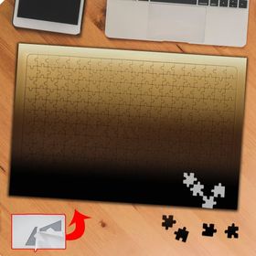 GD13 Degrade Gradyan Color Siyah Kahverengi 240 Parça Puzzle Yapboz Tablo