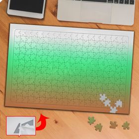 GD17 Gradyan Degrade Gradient Yeşil 240 Parça Puzzle Yapboz Tablo
