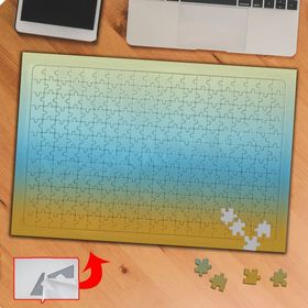 GD9 Degrade Gradyan Sarı Mavi 240 Parça Puzzle Yapboz Tablo