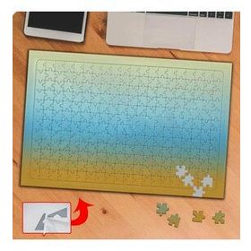 GD9 Degrade Gradyan Sarı Mavi 240 Parça Puzzle Yapboz Tablo