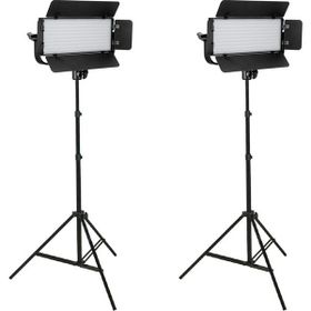 GDX CF-300C Bicolor Mobil 2'li Sürekli Video Panel LED Işık Seti