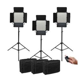 GDX Cf-led 1024 w 3'lü Sürekli Video Panel Led Işık Seti