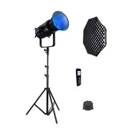 GDX EXC-180RGB-II Rgb Led Video Işığı Gridli 120 cm Octagon + 260 cm Kalın Işık Ayağı Full Set