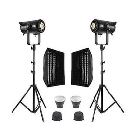 GDX EXC-400C-II 2'li Gridli 60x90 Softbox + 260 cm Kalın Işık Ayağı Full Set