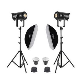 GDX EXC-400C-II 2'li Gridli 60x90 Softbox + 260 cm Kalın Işık Ayağı Full Set