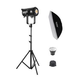 GDX EXC-400C-II Gridli 60x90 Octa Softbox + 260 cm Kalın Işık Ayağı Full Set