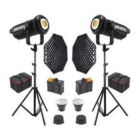 GDX LV-700C-II B Bi Color LED Video Işığı 2'li Gridli 170 Octa Softbox + 260 cm Kalın Işık Ayağı Full Set