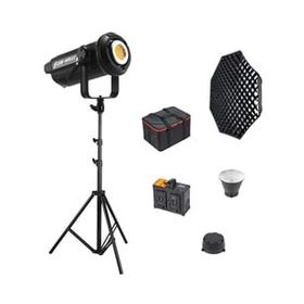 GDX LV-700C-II B Bi Color Led Video Işığı Gridli 140 Octa Softbox + 260 cm Kalın Işık Ayağı Full Set