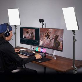 GDX P300TS BiColor 80W 2'li Masaüstü Yayıncı Işık Seti