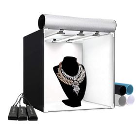 GDX Pro II 3 LED Işıklı 60x60 cm Ürün Çekim Çadırı