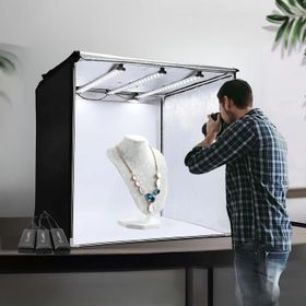 GDX Pro II 3 LED Işıklı 60x60 cm Ürün Çekim Çadırı