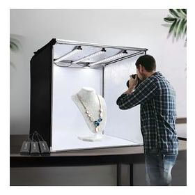 GDX Pro II 3 LED Işıklı 60x60 cm Ürün Çekim Çadırı