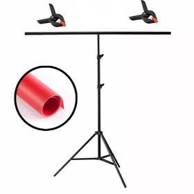 GDX Red 120x200 cm Kırmızı PVC Seyyar Fon Perde