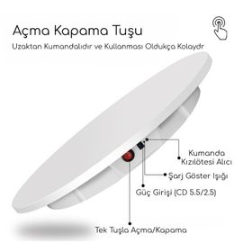 GDX TUTA-60 60 cm Döner Tabla
