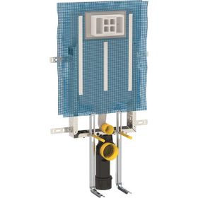 Geberit 110.174.00.1KS Alpha Gömme 8 cm Rezervuar Seti ve Alpha 15 Mat Krom Kumanda Paneli ve Ank Stop Valf