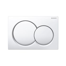 Geberit 115.035.11.1 Alpha01 Çift Basmalı Beyaz Kumanda Kapağı