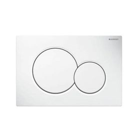 Geberit 115.035.11.1 Alpha01 Çift Basmalı Beyaz Kumanda Kapağı